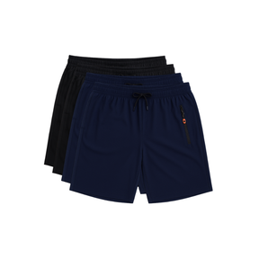 Kit 4 Bermudas DryFit Premium Vanguarda Performance - Secagem rápida, Bolso com Zíper e Ajuste Anatômico | FRETE GRÁTIS