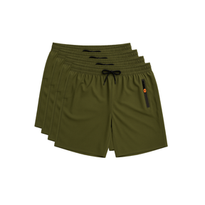 Kit 4 Bermudas DryFit Premium Vanguarda Performance - Secagem rápida, Bolso com Zíper e Ajuste Anatômico | FRETE GRÁTIS