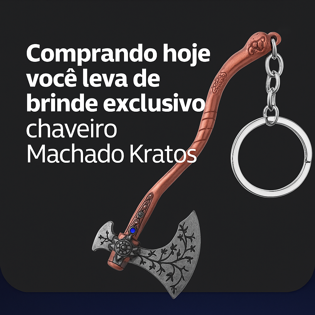 Mini Machado Decorativo - Evolut - Compre 1 Leve 2 + Brinde: Chaveiro Machado Kratos